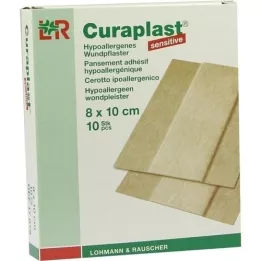 CURAPLAST Sebkötszer érzékeny 8x10 cm 1 m, 10 db