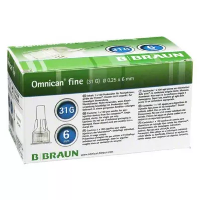 OMNICAN finom Pen kanül 31 G 0,25x6 mm, 100 db