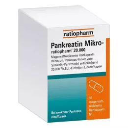 PANKREATIN Micro-ratio.20.000 bélsavval bevont kemény kapszula, 50 db