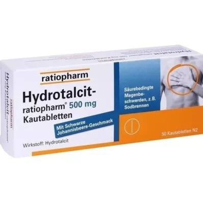 HYDROTALCIT-ratiopharm 500 mg rágótabletta, 50 db