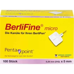 BERLIFINE mikrokanül 0,25x5 mm, 100 db