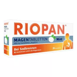 RIOPAN Gyomor tabletta menta 800 mg rágótabletta, 20 db