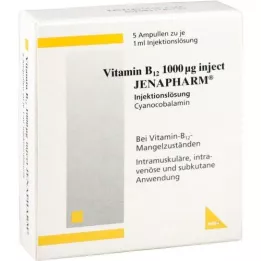 VITAMIN B12 1,000 μg Inject Jenapharm Ampullák, 5 db