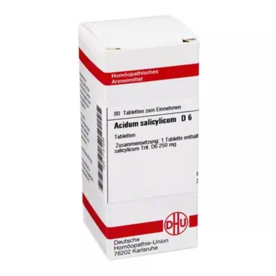 ACIDUM SALICYLICUM D 6 tabletta, 80 db