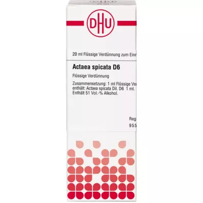 ACTAEA SPICATA D 6 Hígítás, 20 ml