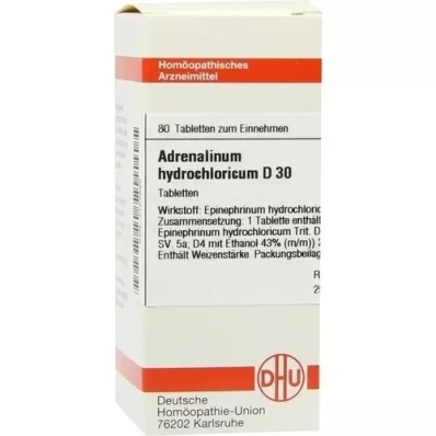 ADRENALINUM HYDROCHLORICUM D 30 tabletta, 80 db