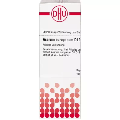 ASARUM EUROPAEUM D 12 Hígítás, 20 ml