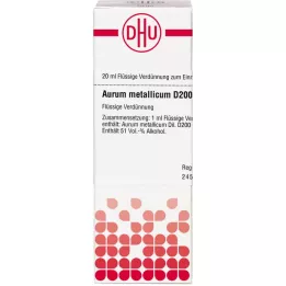 AURUM METALLICUM D 200 hígítás, 20 ml