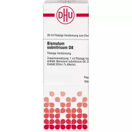 BISMUTUM SUBNITRICUM D 8 hígítás, 20 ml