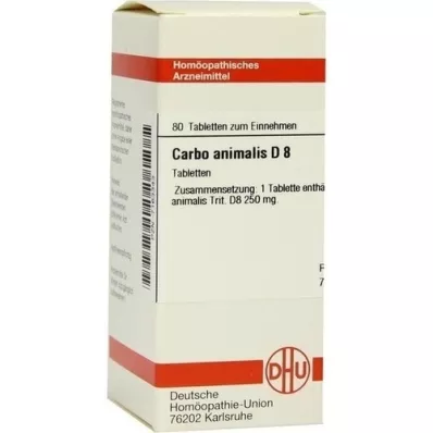 CARBO ANIMALIS D 8 tabletta, 80 db