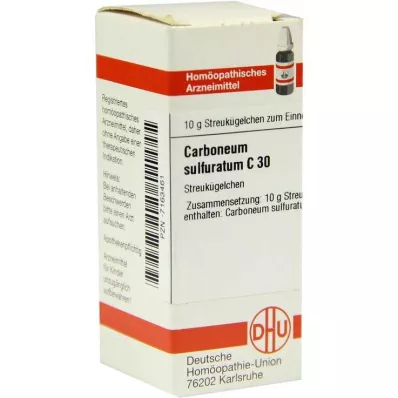 DHU Carboneum sulfuratum C 30 gömböcskék, 10 g