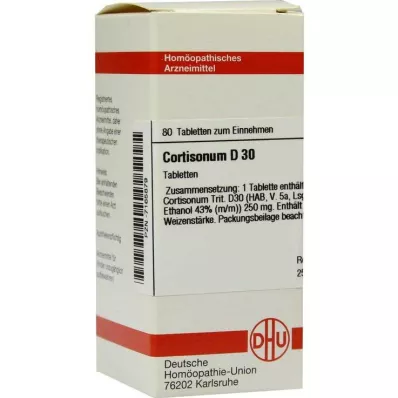 DHU Cortisonum D 30 tabletta, 80 db