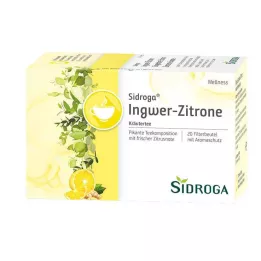 SIDROGA Wellness gyömbér citromos tea szűrőzacskó, 20X2.0 g