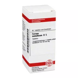 FERRUM METALLICUM D 5 tabletta, 80 db