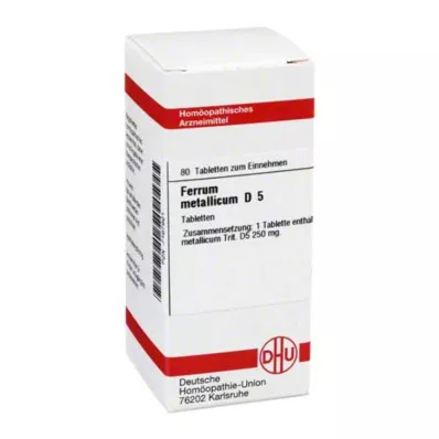 DHU Ferrum metallicum D 5 tabletta, 80 db