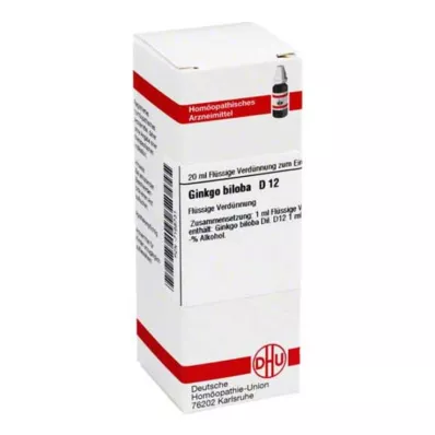 DHU Ginkgo biloba D 12 hígítás, 20 ml DHU Ginkgo biloba D 12 hígítás, 20 ml