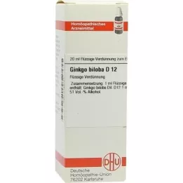 GINKGO BILOBA D 12 Hígítás, 20 ml