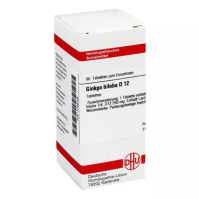 DHU Ginkgo biloba D 12 tabletta, 80 db