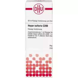 HEPAR SULFURIS C 200 hígítás, 20 ml