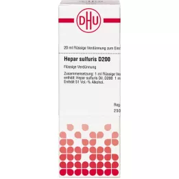 HEPAR SULFURIS D 200 hígítás, 20 ml