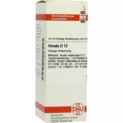 HIRUDO D 12 Hígítás, 20 ml