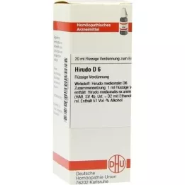 HIRUDO D 6 Hígítás, 20 ml