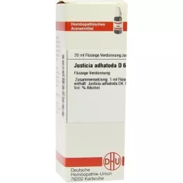 JUSTICIA adhatoda D 6 Hígítás, 20 ml