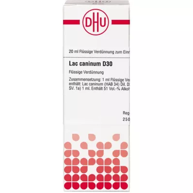 LAC CANINUM D 30 Hígítás, 20 ml
