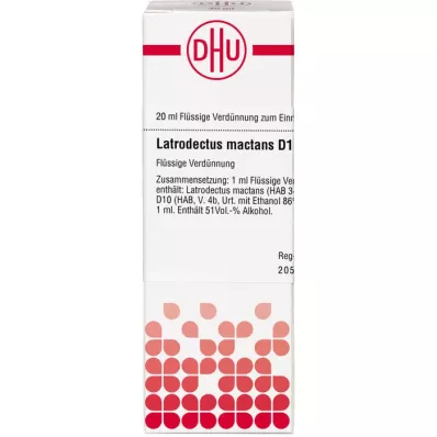 LATRODECTUS mactans D 10 Hígítás, 20 ml