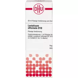 LEVISTICUM OFFICINALIS D 10 Hígítás, 20 ml