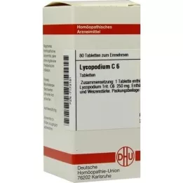 LYCOPODIUM C 6 tabletta, 80 db