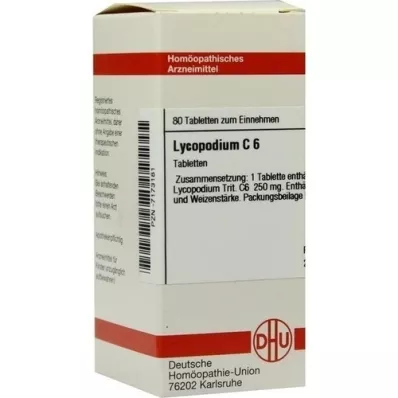 LYCOPODIUM C 6 tabletta, 80 db