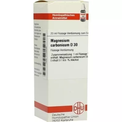 MAGNESIUM CARBONICUM D 30 hígítás, 20 ml