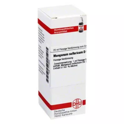 DHU Manganum sulfuricum D 6 hígítás, 20 ml DHU Manganum sulfuricum D 6 hígítás, 20 ml
