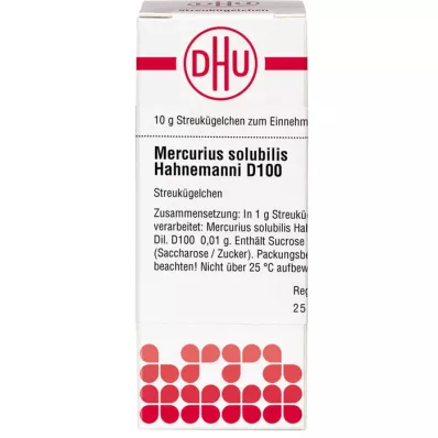 MERCURIUS SOLUBILIS Hahnemanni D 100 golyó, 10 g