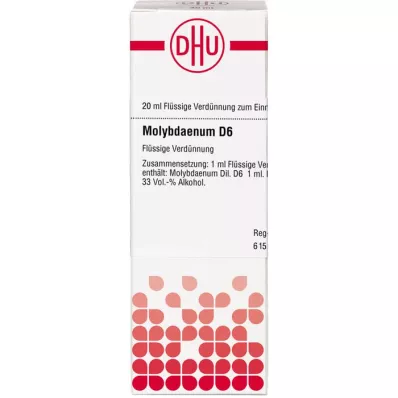 MOLYBDAENUM D 6 Hígítás, 20 ml