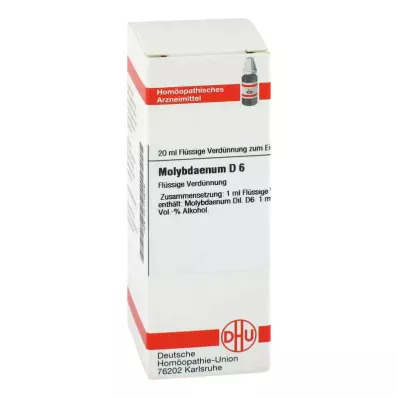 Molibdén D6 hígítás (20 ml)