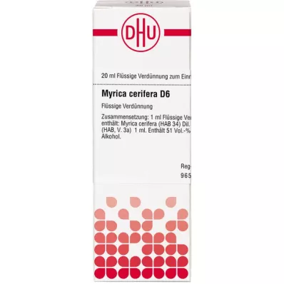 MYRICA cerifera D 6 Hígítás, 20 ml