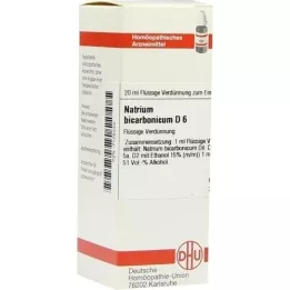 NATRIUM BICARBONICUM D 6 Hígítás, 20 ml