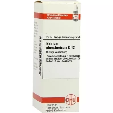 NATRIUM PHOSPHORICUM D 12 Hígítás, 20 ml