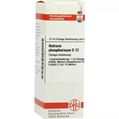 NATRIUM PHOSPHORICUM D 12 Hígítás, 20 ml