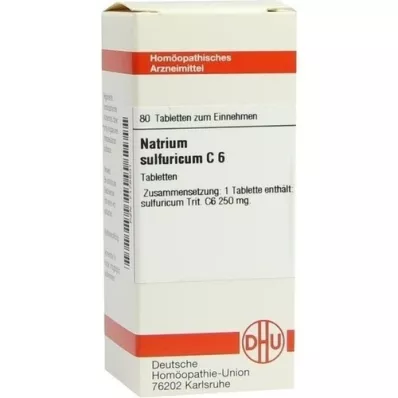 NATRIUM SULFURICUM C 6 tabletta, 80 db