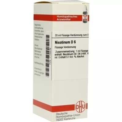 NICOTINUM D 6 Hígítás, 20 ml