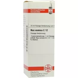 NUX VOMICA C 12 Hígítás, 20 ml