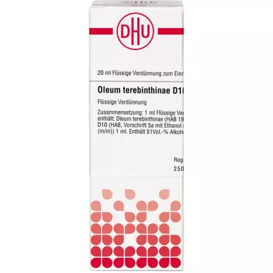 OLEUM TEREBINTHINAE D 10 Hígítás, 20 ml