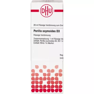 PERILLA OCYMOIDES D 3 Hígítás, 20 ml