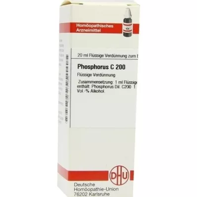 PHOSPHORUS C 200 hígítás, 20 ml