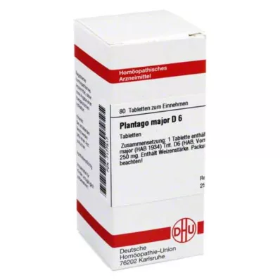 DHU Plantago Major D 6 tabletta, 80 db
