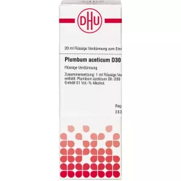 PLUMBUM ACETICUM D 30 Hígítás, 20 ml