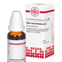 RHUS TOXICODENDRON D 15 hígítás, 20 ml